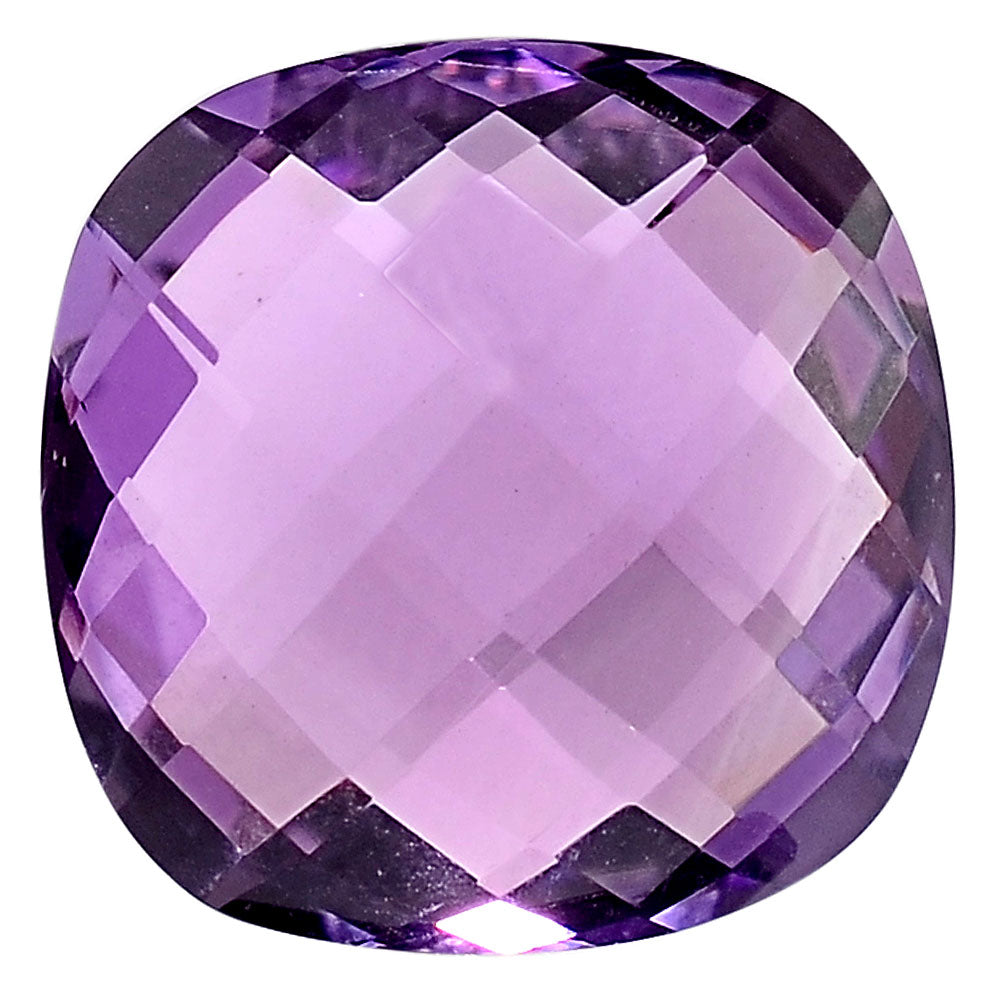 Natural African Amethyst Cushion Brio Shape Standard Cut Loose Gemstone AME2016