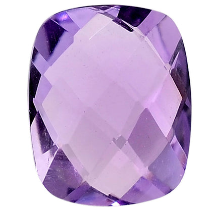 Natural African Amethyst Cushion Brio Shape Standard Cut Loose Gemstone AME2016