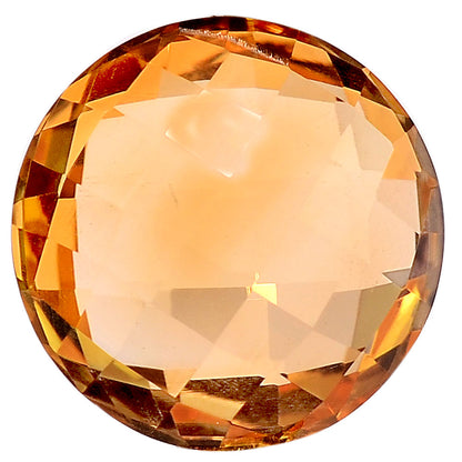Natural Citrine Round Brio Shape Standard Cut Loose Gemstone CIT2003