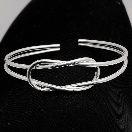 925 Sterling Silver Multi-Wire Open Cuff Bangle Modern Women’s Bracelet DGB1012