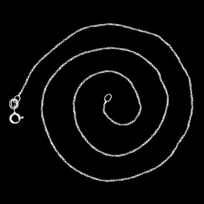 18" 925 Sterling Silver Box Chain Necklace for Men & Women Durable Shiny DGC1015 C-1001