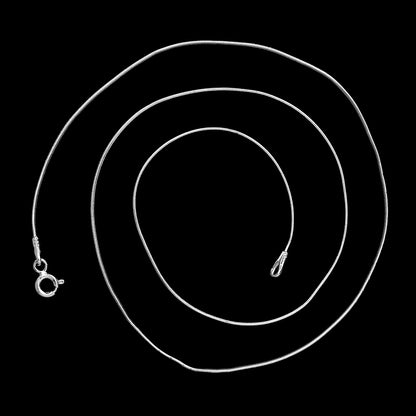 18" Sterling Silver Snake Chain Necklace for Women & Men Smooth & Shiny DGC1016 C-1001