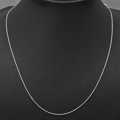 18" Sterling Silver Snake Chain Necklace for Women & Men Smooth & Shiny DGC1016 C-1001