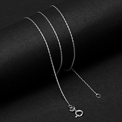 18" Sterling Silver Wheat Chain Necklace for Men & Women Smooth & Shiny DGC1020 C-1001