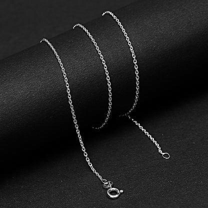 18" 925 Sterling Silver Rope Chain Necklace – Strong, Shiny Twisted Link DGC1035 C-1001
