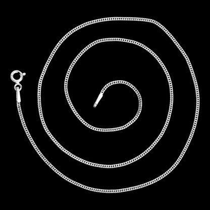 18" 925 Sterling Silver Franco Chain Durable, Polished Everyday Necklace DGC1038 C-1001