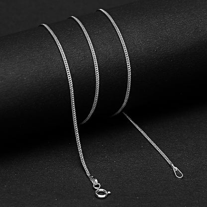 18" 925 Sterling Silver Franco Chain Durable, Polished Everyday Necklace DGC1038 C-1001