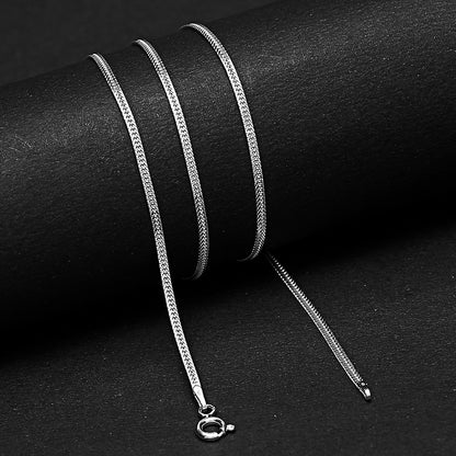 18" 925 Sterling Silver Spiga Chain Necklace Durable, High Shine Finish DGC1041 C-1001