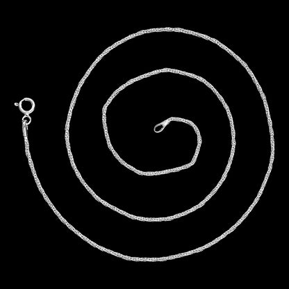 18" Real 925 Silver Wheat Chain – Sleek, High Shine Everyday Necklace DGC1043 C-1001