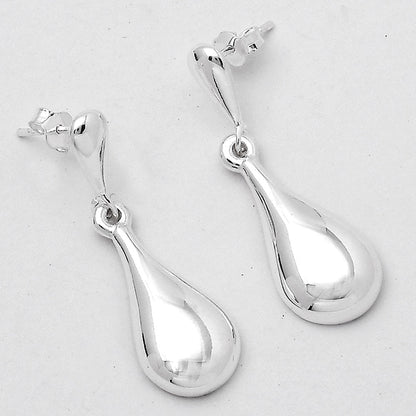 Elegant 925 Silver Teardrop Earrings Jewelry – Lightweight Dangle Design DGE1045