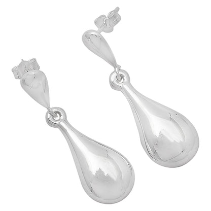 Elegant 925 Silver Teardrop Earrings Jewelry – Lightweight Dangle Design DGE1045