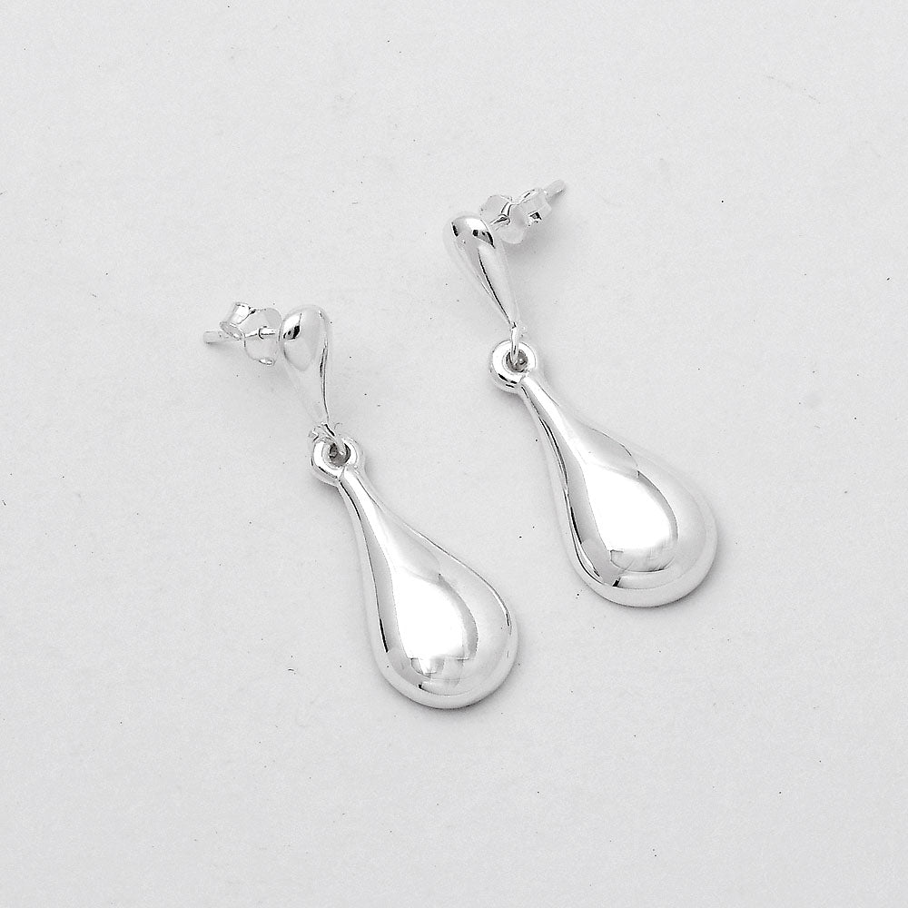 Elegant 925 Silver Teardrop Earrings Jewelry – Lightweight Dangle Design DGE1045