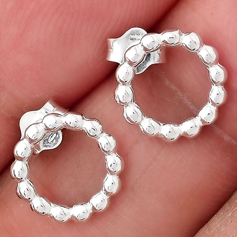 925 Sterling Silver Open Heart Clover Stud Earrings for Women & Girls DGE1047