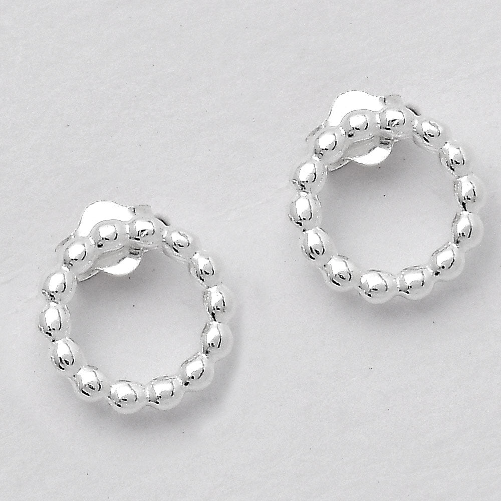 925 Sterling Silver Open Heart Clover Stud Earrings for Women & Girls DGE1047