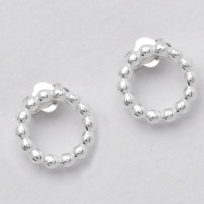 925 Sterling Silver Open Heart Clover Stud Earrings for Women & Girls DGE1047