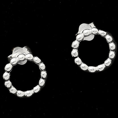 925 Sterling Silver Open Heart Clover Stud Earrings for Women & Girls DGE1047