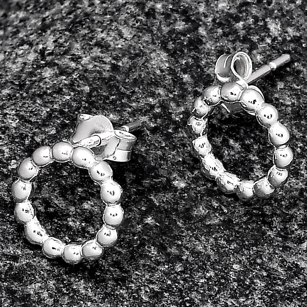 925 Sterling Silver Open Heart Clover Stud Earrings for Women & Girls DGE1047