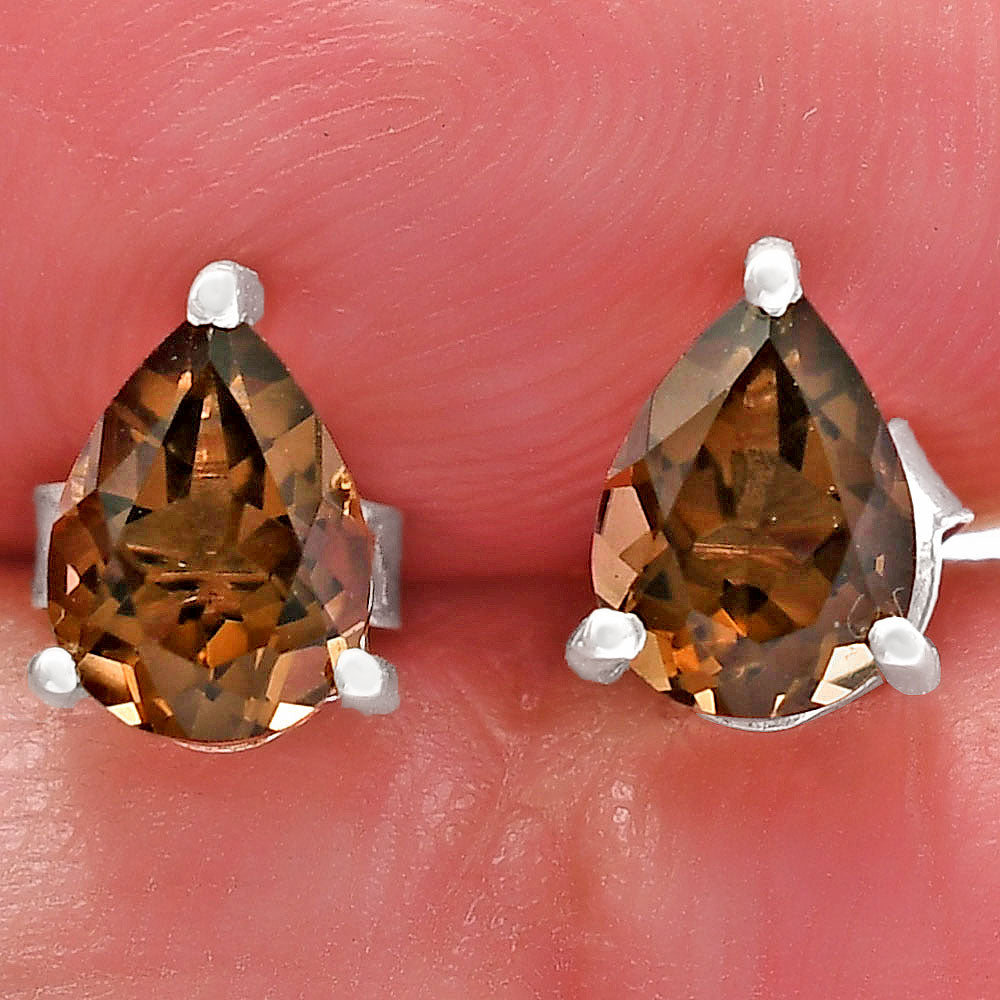 925 Sterling Silver Pear Gemstone Stud Earrings – Birthstone Jewelry DGE1074 E-1017