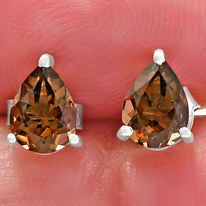 925 Sterling Silver Pear Gemstone Stud Earrings – Birthstone Jewelry DGE1074 E-1017