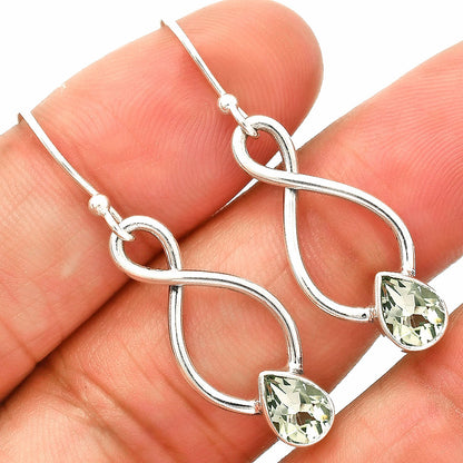 925 Sterling Silver Gemstone Dangle Earrings – Amethyst Citrine Peridot DGE1077 E-1236