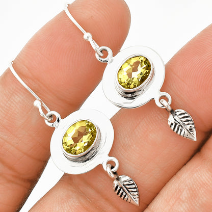 Multi Gemstone Leaf Earrings in 925 Sterling Silver | Handmade Gift DGE1082 E-1230