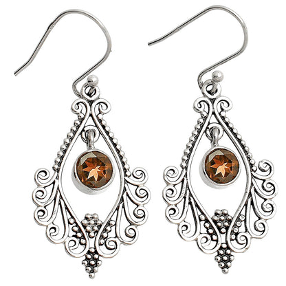925 Sterling Silver Multi-Gemstone Filigree Dangle Earrings Wholesale DGE1084 E-1075