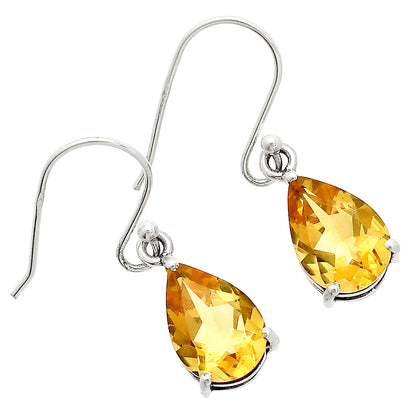 Handmade Silver Teardrop Earrings with Colorful Gemstones by Desiregem DGE1085 E-1021