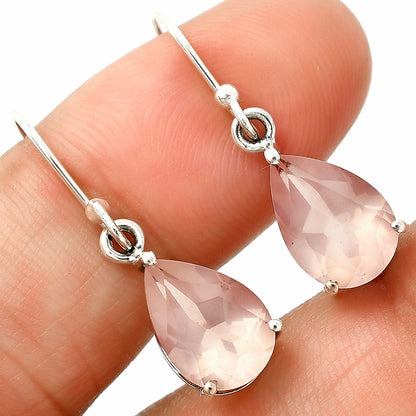 Handmade Silver Teardrop Earrings with Colorful Gemstones by Desiregem DGE1085 E-1021