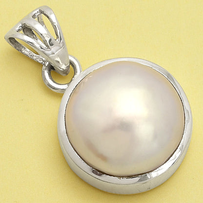925 Sterling Silver Pearl Pendant Handmade Elegant Fine Jewelry Gift DGP1016 P-1002