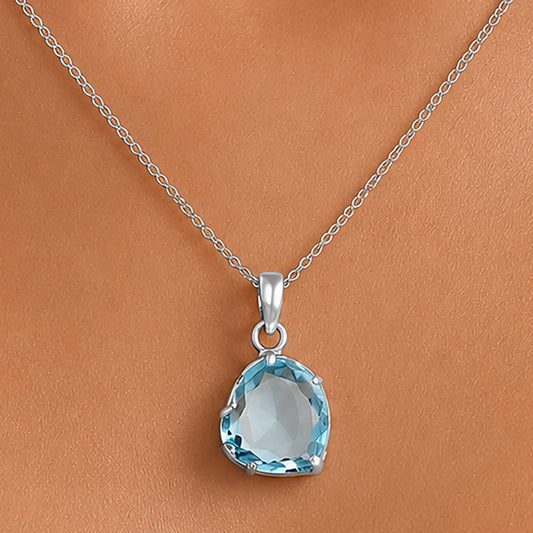 925 Sterling Silver Heart Natural Gemstone Pendant Handmade Fine Jewelry DGP1017 P-1043