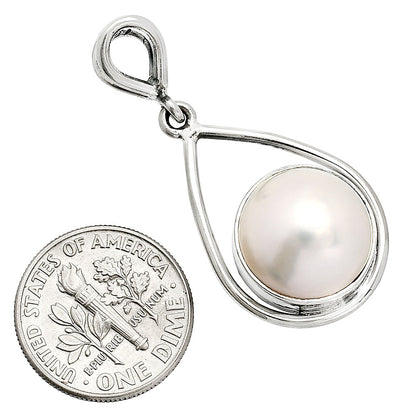 925 Sterling Silver Teardrop Natural Pearl Pendant Handmade Fine Jewelry DGP1018 P-1734