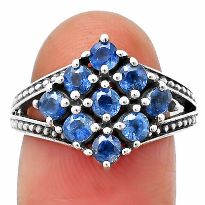 925 Silver Multi Round Gemstone Square Cluster Ring Handmade Jewelry DGR1106 R-1018