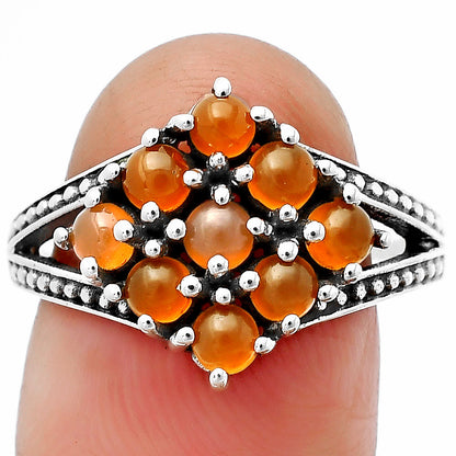 925 Silver Multi Round Gemstone Square Cluster Ring Handmade Jewelry DGR1106 R-1018