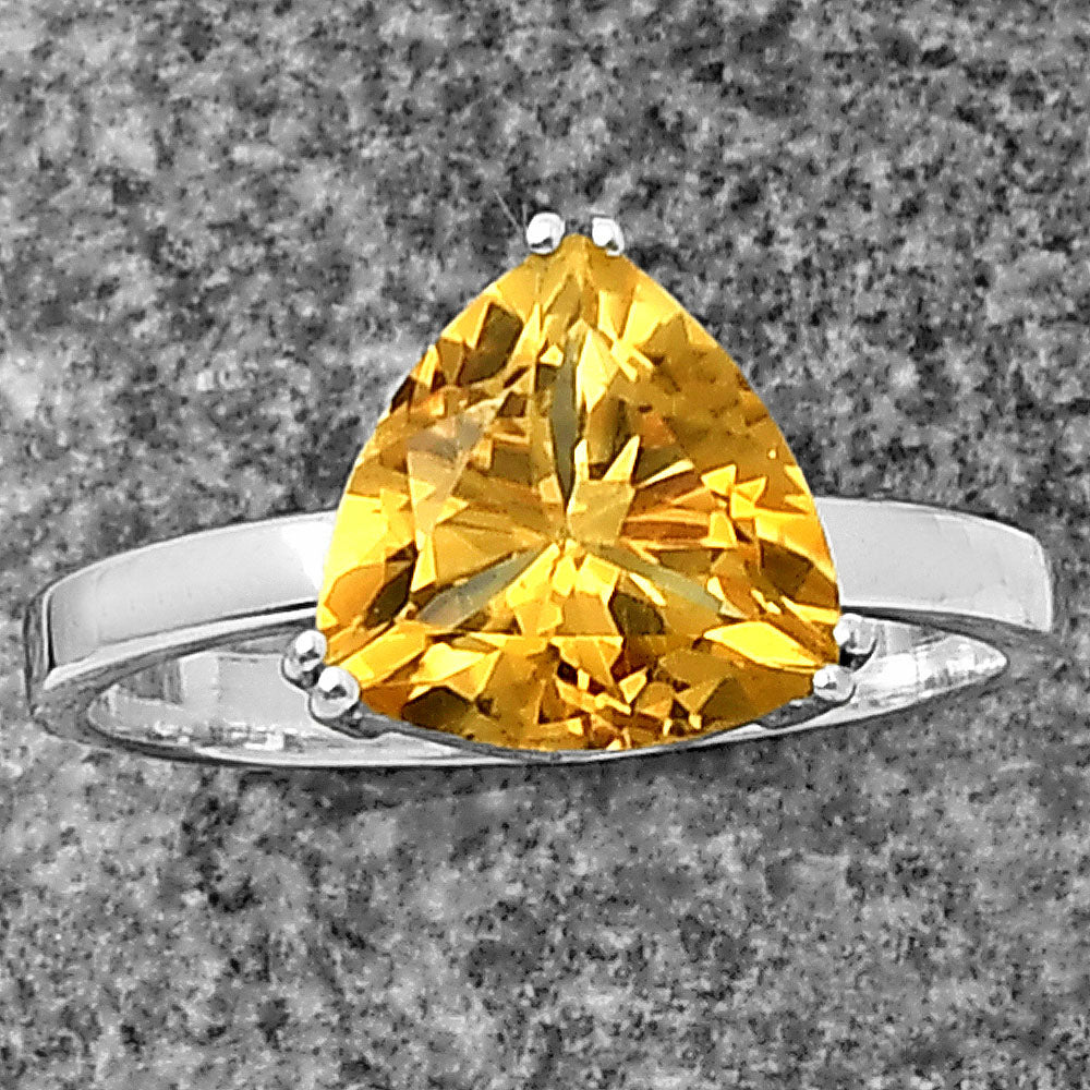 925 Sterling Silver Trillion Natural Gemstone Ring Handmade Jewelry DGR1107 R-1020