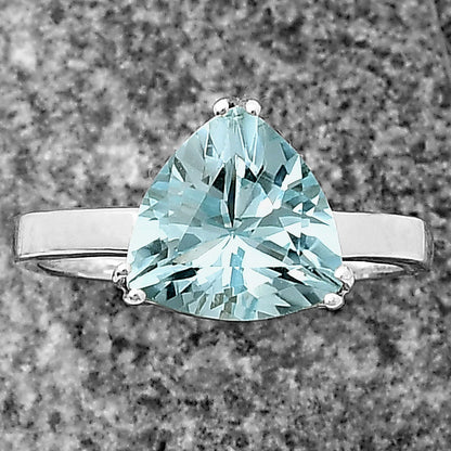 925 Sterling Silver Trillion Natural Gemstone Ring Handmade Jewelry DGR1107 R-1020