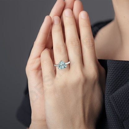 925 Silver Trillion Natural Gemstone Ring Handmade Sterling Jewelry DGR1108 R-1020