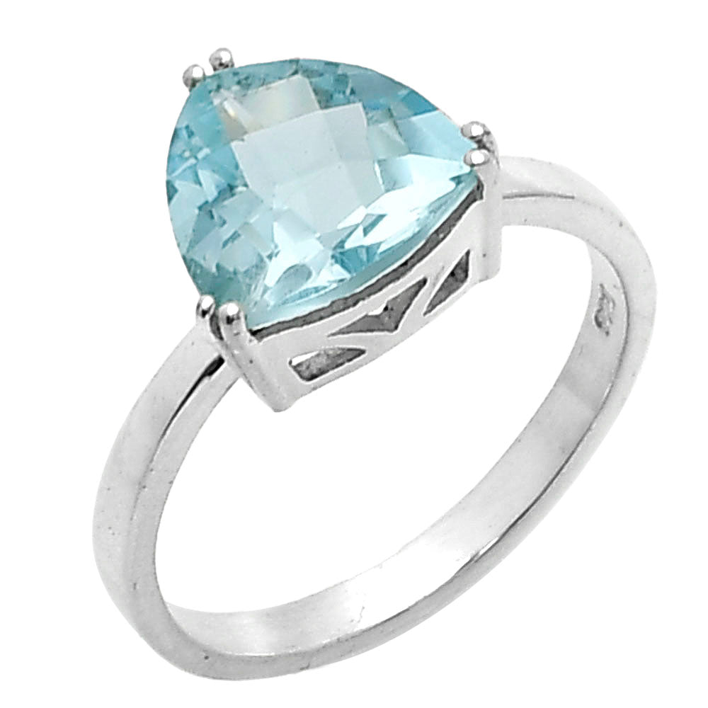 925 Silver Trillion Natural Gemstone Ring Handmade Sterling Jewelry DGR1108 R-1020