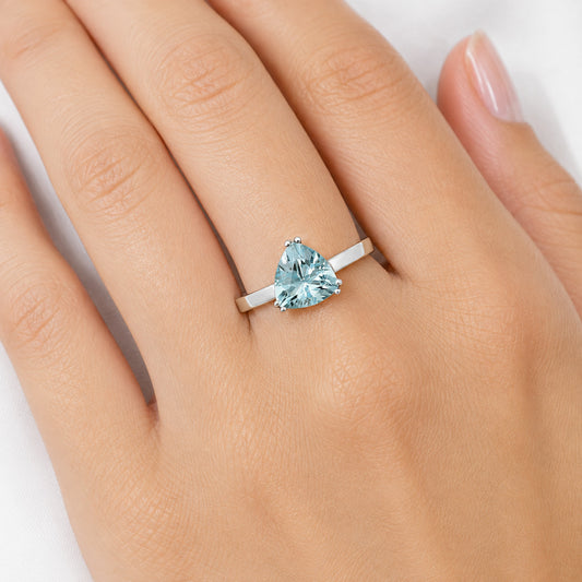 925 Silver Trillion Natural Gemstone Ring Handmade Sterling Jewelry DGR1108 R-1020