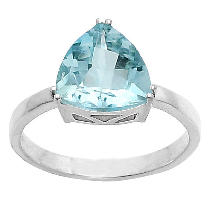 925 Silver Trillion Natural Gemstone Ring Handmade Sterling Jewelry DGR1108 R-1020