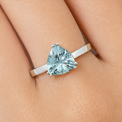 925 Silver Trillion Natural Gemstone Ring Handmade Sterling Jewelry DGR1108 R-1020