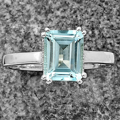 925 Silver Rectangle Step Cut Gemstone Ring Handmade Sterling Jewelry DGR1110 R-1020