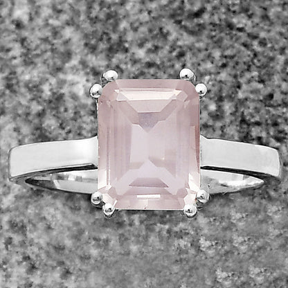 925 Silver Rectangle Step Cut Gemstone Ring Handmade Sterling Jewelry DGR1110 R-1020