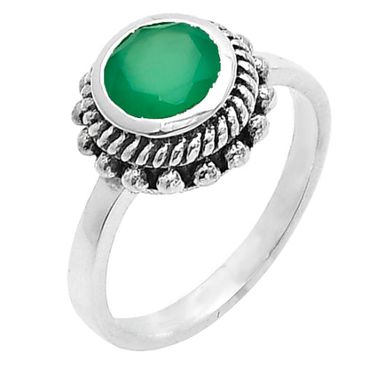 925 Sterling Silver Rope Halo Colorful Gemstone Ring Handmade Jewelry DGR1111 R-1245