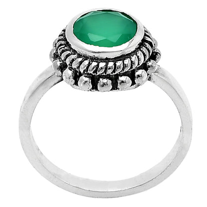 925 Sterling Silver Rope Halo Colorful Gemstone Ring Handmade Jewelry DGR1111 R-1245
