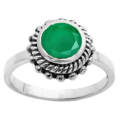925 Sterling Silver Rope Halo Colorful Gemstone Ring Handmade Jewelry DGR1111 R-1245