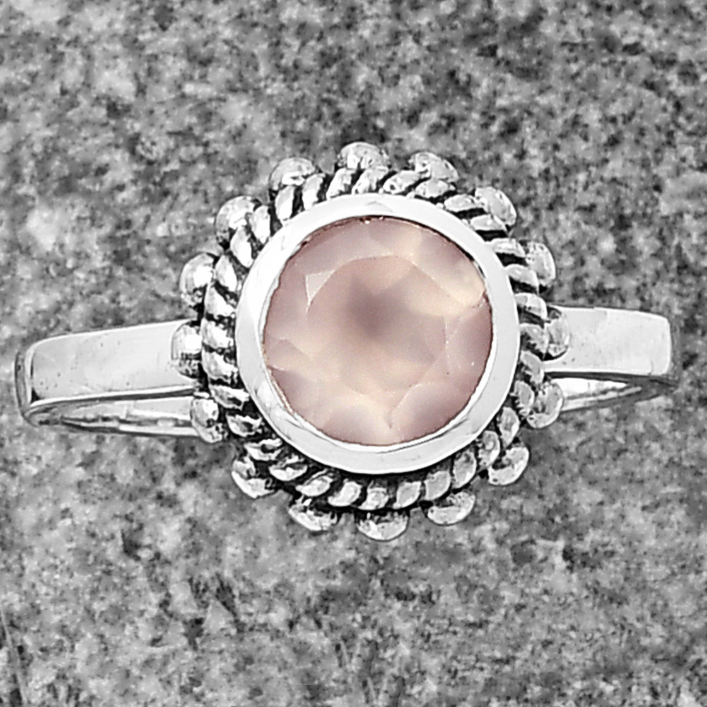 925 Sterling Silver Rope Halo Colorful Gemstone Ring Handmade Jewelry DGR1111 R-1245