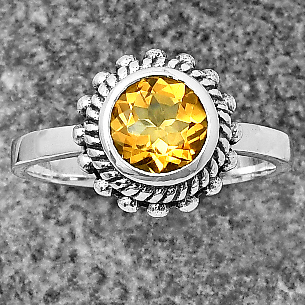 925 Sterling Silver Rope Halo Colorful Gemstone Ring Handmade Jewelry DGR1111 R-1245