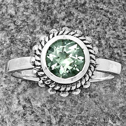 925 Sterling Silver Rope Halo Colorful Gemstone Ring Handmade Jewelry DGR1111 R-1245