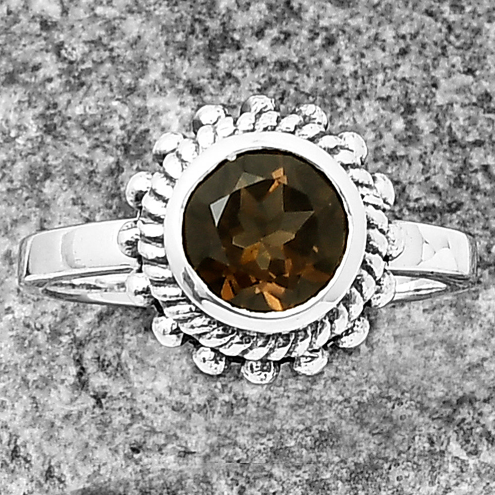 925 Sterling Silver Rope Halo Colorful Gemstone Ring Handmade Jewelry DGR1111 R-1245