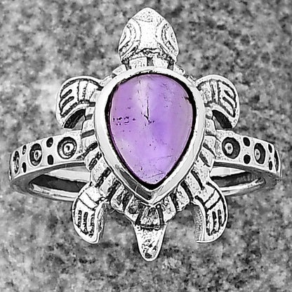 Handmade Turtle Design Multicolor Gemstone Ring in 925 Sterling Silver DGR1116 R-1076